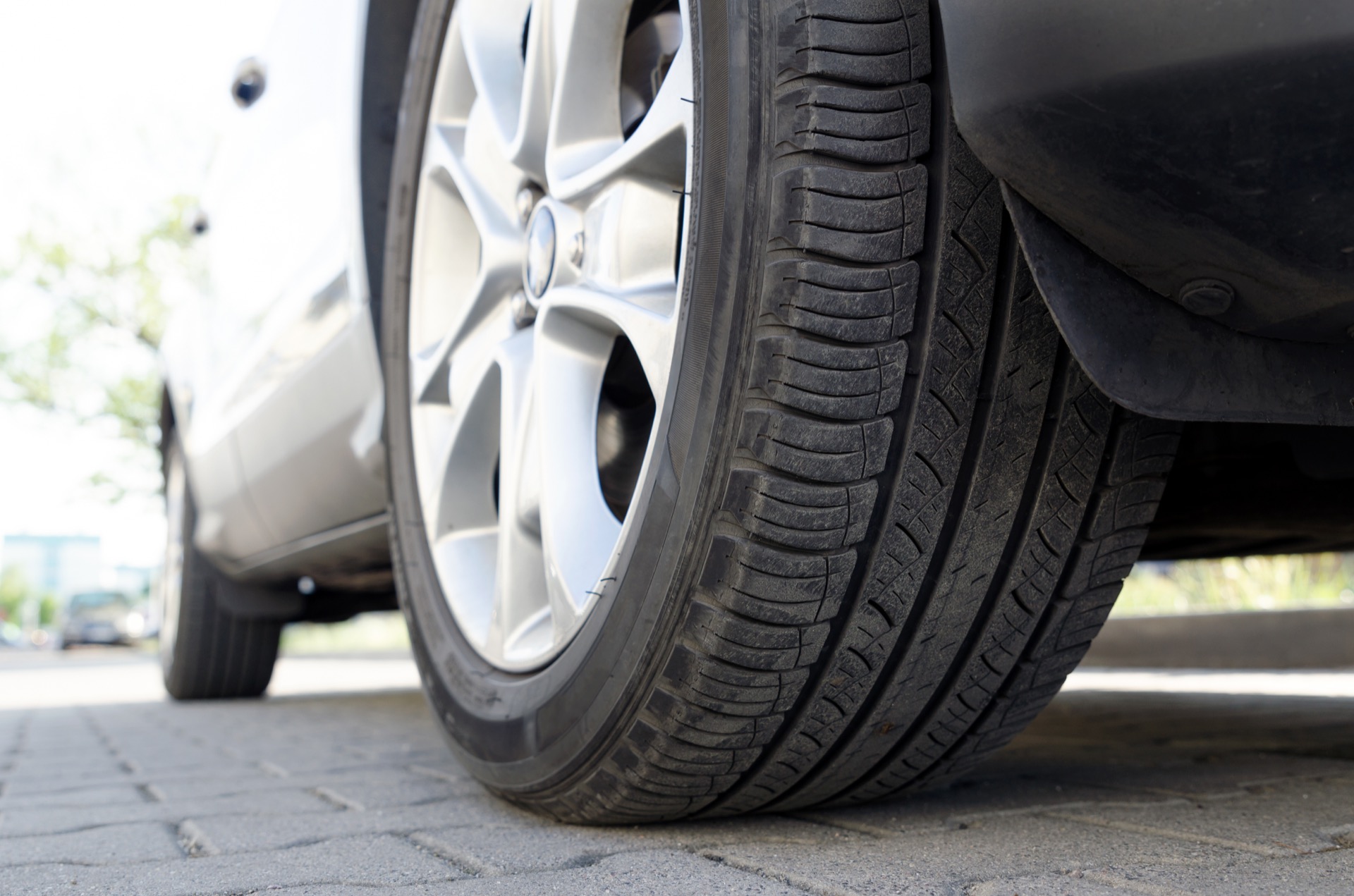 All-season tires in good condition on used car